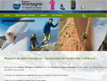 Tablet Screenshot of espacemontagne66.com